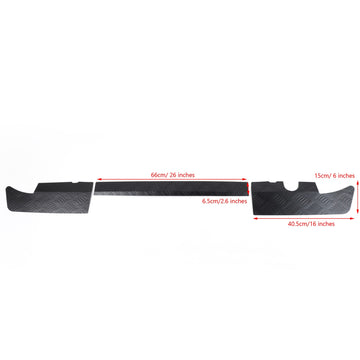 Suzuki Jimny 2019-2023 Black Alloy Rear Bumper Protector Guard Panel Trim - 0