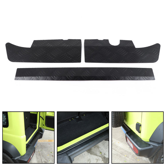 Suzuki Jimny 2019-2023 Black Alloy Rear Bumper Protector Guard Panel Trim