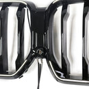 Grade preta do para-choque dianteiro para BMW X6 G06 M60i 2023-2025 com furo para câmera-9