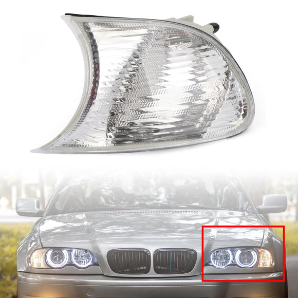 Yhdistä vasen+oikea kulmavalot BMW E46 2-ovisiin 1998-2001