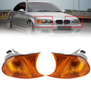 Pair Amber Corner Side Light For BMW 3 Series E46 1998-2001 Coupe 63126904299 63126904300-3