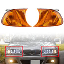 Pair Amber Corner Side Light For BMW 3 Series E46 1998-2001 Coupe 63126904299 63126904300-2