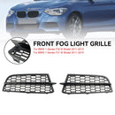 BMW 2011-2015 1-Series F20 F21 M 2PCS Front Bumper Fog Light Cover Bezel Grill Grille-8