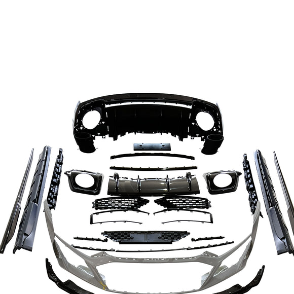 Para Audi R8 4S 2016-2020 Kit de carrocería mejorada de fibra de carbono húmeda parachoques 2021-2024 Conversión Facelift