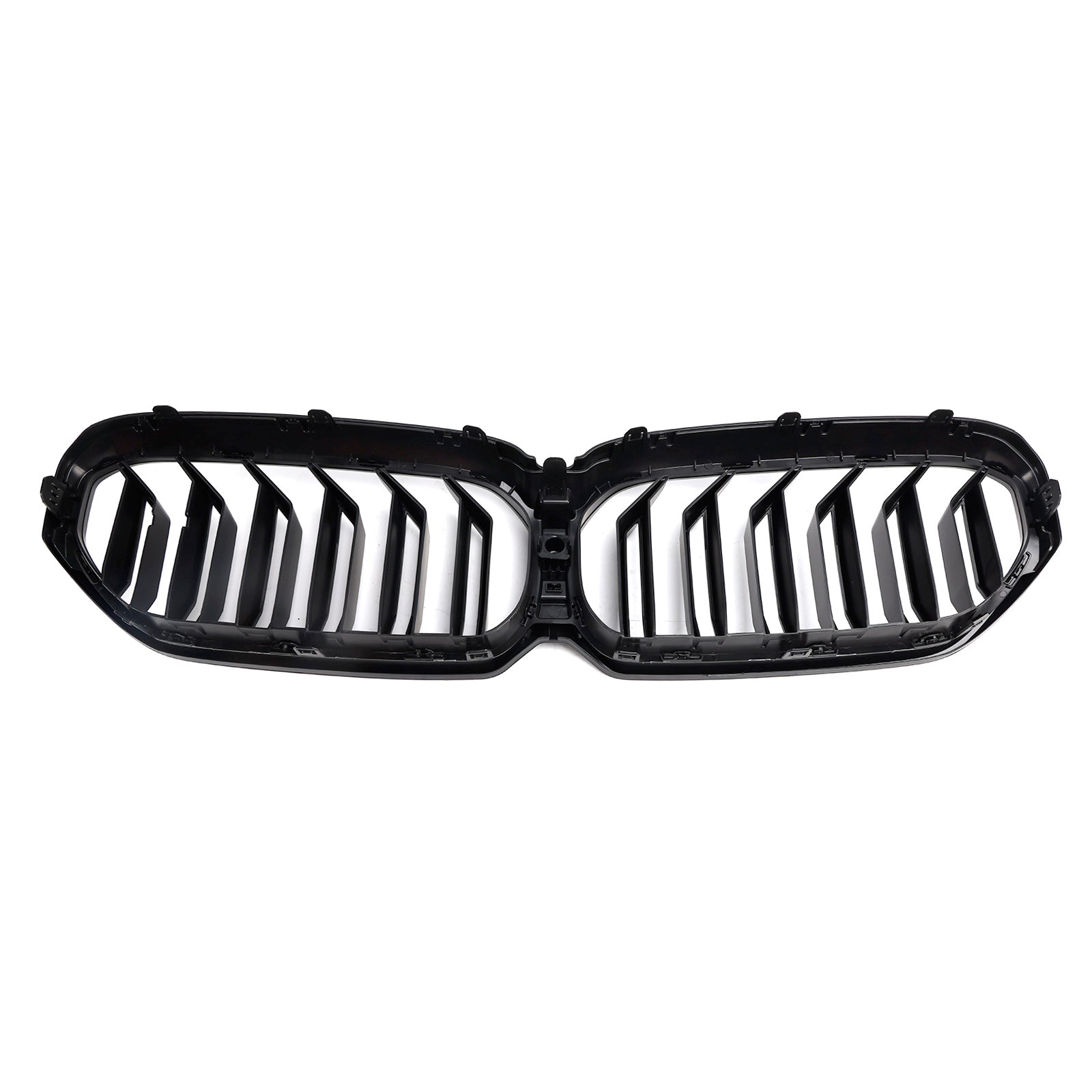 2021-2024 BMW G30 G31 LCI Parrilla negra mate Parachoques delantero de listones dobles Parrilla tipo riñón