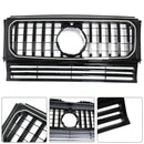 1990–2018 Mercedes Benz G-Klasse W463 Glänzend Schwarz Front Grill Front Stoßstange Ersatz Kühler Schwarz Grill W/LED Licht-5