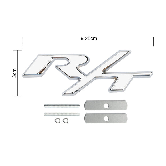 R/T-badge voorbumpergrille-embleem voor Dodge Charger Challenger rood/chroom/zwart/rood-zwarte badge