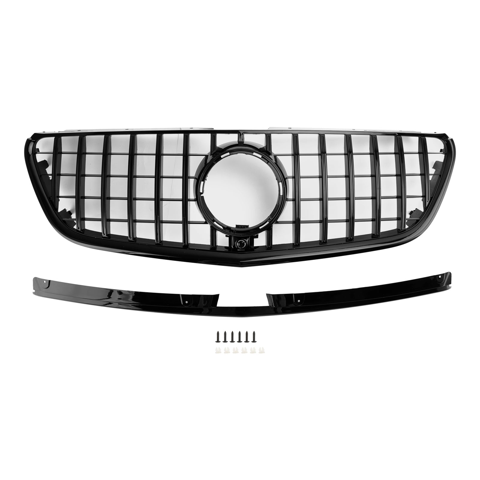 2015-2019 Mercedes Benz Vito W447 111CDI 114CDI 116CDI 119CDI GT Stlye Front Bumper Grill Gloss Black Grille