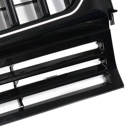 1990–2018 Mercedes Benz G-Klasse W463 Glänzend Schwarz Front Grill Front Stoßstange Ersatz Kühler Schwarz Grill W/LED Licht