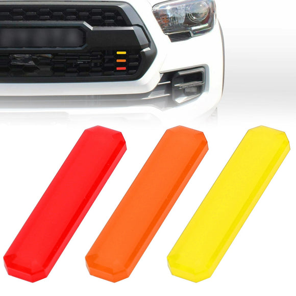 Tri-color Badge Front Grille Decal Sticker for Tacoma TRD Pro 2016-2020 #A