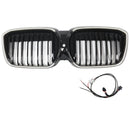 Dubbele Slat Glanzend Zwart Front Nier Grill Grille Fit BMW IX3 G08 LCI 2022-2024-14