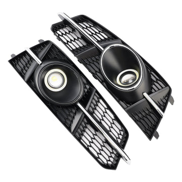 Fog Light Grill Cover Lamp Grille W/ Fog Light For Audi A6 S6 2016-2018 Sline - 0
