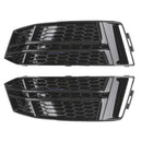 Audi A4 B9 S-LINE/S4 2016-2018 2 pezzi griglia inferiore a nido d'ape paraurti anteriore griglia nera 8W0807681F 8W0807682F-1