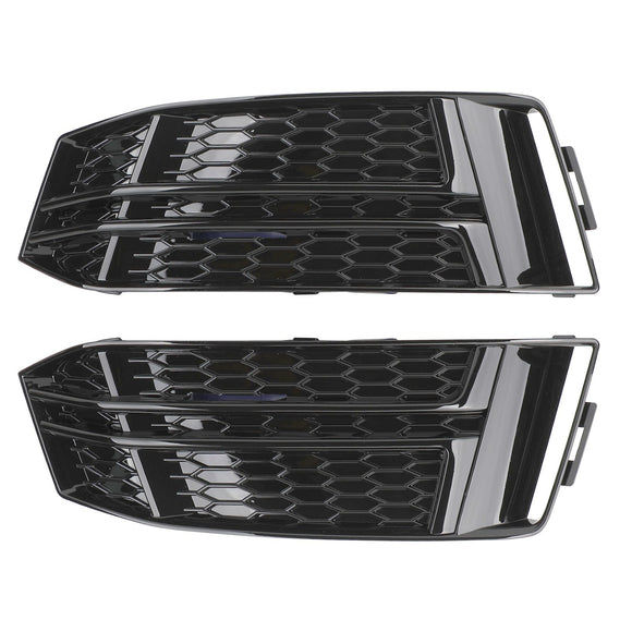Audi A4 B9 S-LINE/S4 2016-2018 2 pezzi griglia inferiore a nido d'ape paraurti anteriore griglia nera 8W0807681F 8W0807682F