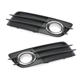 2008-2012 Audi A4 B8 S-Line/S4 Par Favo de Mel Luz de Nevoeiro Grill Capa Amortecedor Dianteiro Inferior Grade Preta 8K0807681C01C 8K0807682C01C - 0