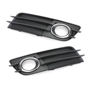 2008-2012 Audi A4 B8 S-Line/S4 Par Favo de Mel Luz de Nevoeiro Grill Capa Amortecedor Dianteiro Inferior Grade Preta 8K0807681C01C 8K0807682C01C - 0