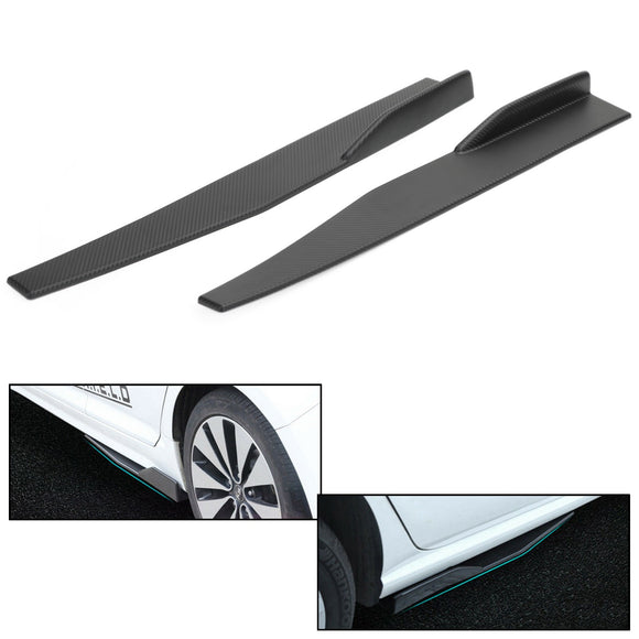 Pari 86 cm auton hiilikuidusta sivuhameet Rocker Splitters diffuusori Winglet Wings kaikille malleille Universal
