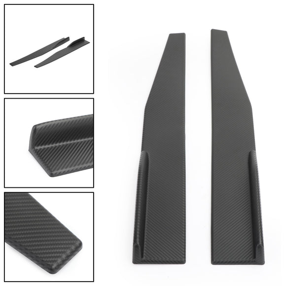 Pari 45 cm auton hiilikuidusta sivuhameet Rocker Splitters diffuusori Winglet Wings Universal