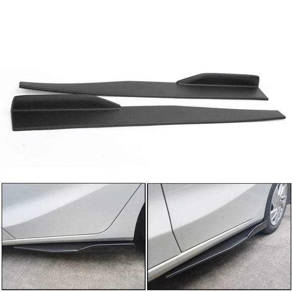 Pari 45 cm auton hiilikuidusta sivuhameet Rocker Splitters diffuusori Winglet Wings Universal