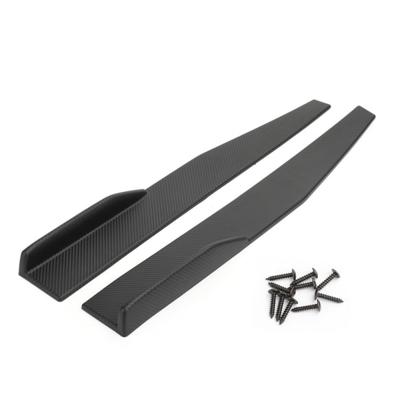 Pari 45 cm auton hiilikuidusta sivuhameet Rocker Splitters diffuusori Winglet Wings Universal