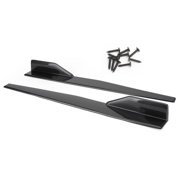 Pari 45 cm auton hiilikuidusta sivuhameet Rocker Splitters diffuusori Winglet Wings Universal