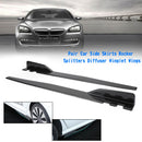 Paar 120 cm auto koolstofvezel zijrokken rocker splitters diffuser winglet vleugels-2