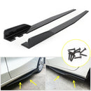 Paar 120 cm auto koolstofvezel zijrokken rocker splitters diffuser winglet vleugels-1