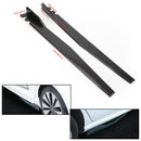 Paar 120 cm auto koolstofvezel zijrokken rocker splitters diffuser winglet vleugels-3