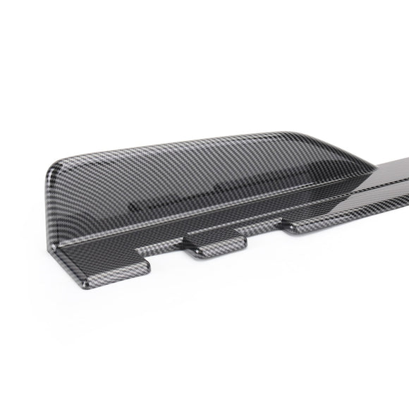 Paar 120 cm auto koolstofvezel zijrokken rocker splitters diffuser winglet vleugels