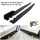Pair 120cm Car Gloss Black Side Skirts Rocker Splitters Diffuser Winglet Wings Universal For All Model-3