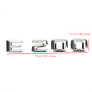 Badge emblème de coffre arrière, plaque signalétique, lettres et chiffres adaptés à Mercedes E200 chromé-3