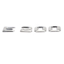 Badge emblème de coffre arrière, plaque signalétique, lettres et chiffres adaptés à Mercedes E200 chromé-7