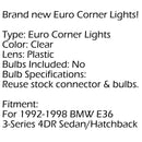 Luces De Esquina Para Bmw E36 3-Series 4Dr Sedan/Hatchback 1992-1998 Blanco-10
