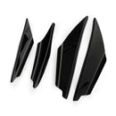 4 stks Universele Gloss Bk Auto Voorbumper Vinnen Body Splitter Spoiler Canards-11