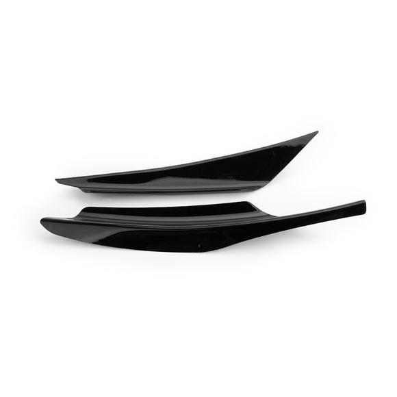 4 stks Universele Gloss Bk Auto Voorbumper Vinnen Body Splitter Spoiler Canards