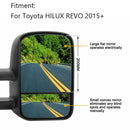Coppia specchietti da traino estensibili per roulotte per Toyota HILUX REVO 2015 ON INDICATOR-8