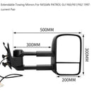 Extendable Towing Mirrors For NISSAN PATROL GU Y60/Y61/Y62 1997- current Pair-5