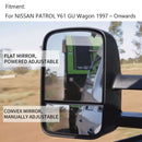 Extendable Towing Mirrors For NISSAN PATROL GU Y60/Y61/Y62 1997- current Pair-7