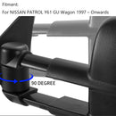 Extendable Towing Mirrors For NISSAN PATROL GU Y60/Y61/Y62 1997- current Pair-8