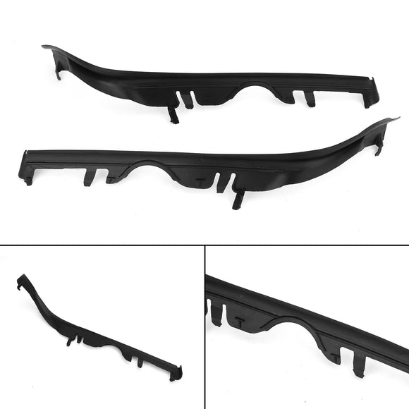 L+R Pair Upper Headlight Headlamp Gaskets Sealing Strip For BMW 5 E39 1999-2003