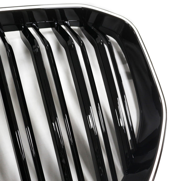 Niergrille met dubbele lamellen, zwart vooraan, passend voor BMW X5 G05 2019-2022 M-Performance