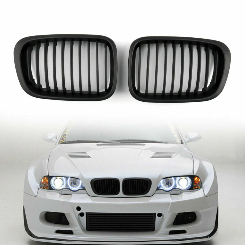 1998-2001 BMW E46 4 Doors 3 Series 318i/320i/325i/330i/318d/320d Front Kidney Grill Matte black Grille