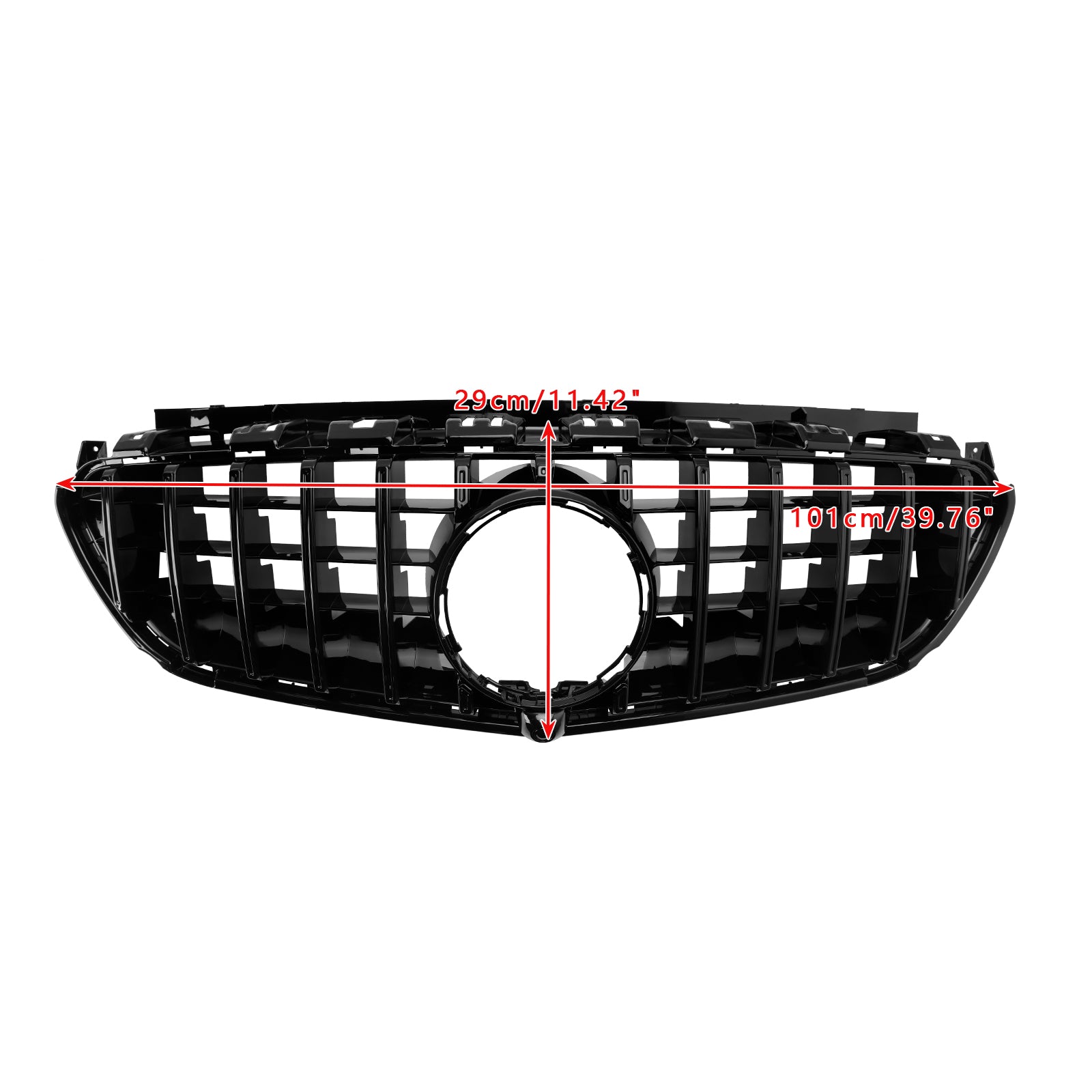 Mercedes Benz E-Class W213 E63 E63S AMG 2016-2020 Front Bumper Grill GTR Style Black Grille