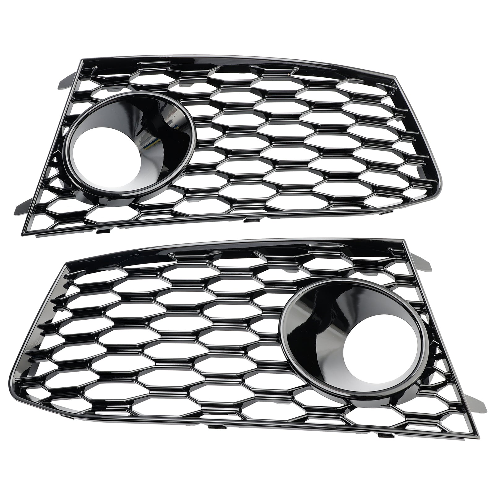 Audi RS7 2014-2018 Pair Front Bumper Fog Light Lamp Frame Grille Covers