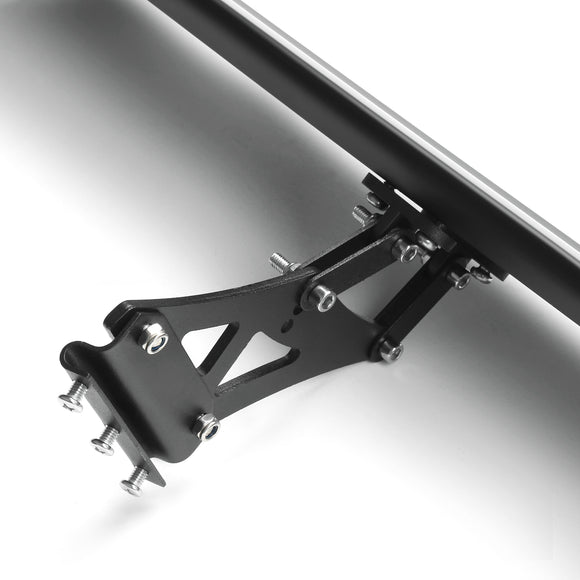 Alerón trasero de carreras GT de aluminio ajustable con escotilla Universal de 135 cm, color negro