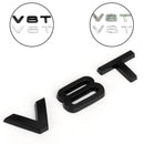V8T Emblem Badge Fit For AUDI A1 A3 A4 A5 A6 A7 Q3 Q5 Q7 S6 S7 S8 S4 SQ5 Black-1