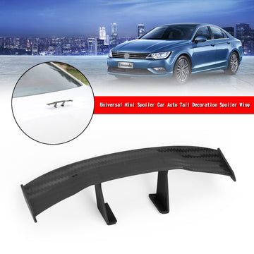 Universal Mini Spoiler Car Auto Tail Decoration Spoiler Wing Carbon Fiber - 0