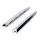 Pair Chrome Front Bumper Upper Grill Moulding Trim For Fiat 500 2007-2015-11