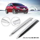 Pair Chrome Front Bumper Upper Grill Moulding Trim For Fiat 500 2007-2015-2