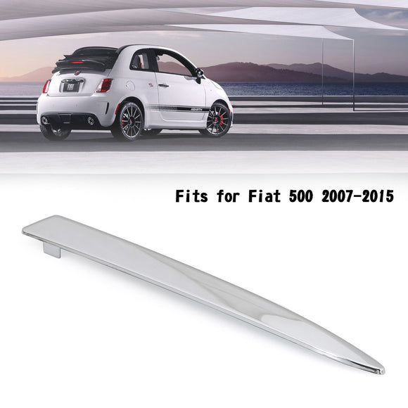 Moldura de parrilla superior del parachoques delantero derecho cromado para Fiat 500 2007-2015